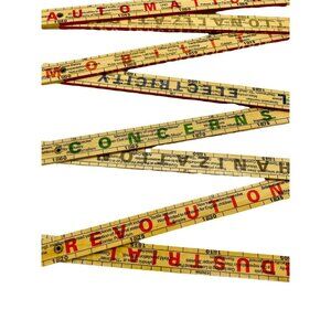 The Inventions Rule 1800 -2000 Technology By the Meter Folding Ruler Educational